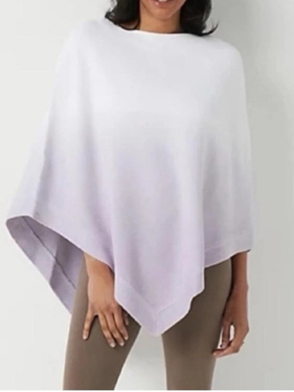 Barefoot Dreams Cozychic Ultra Lite Ocean Breeze Poncho Ombre Soft Violet OS NEW
